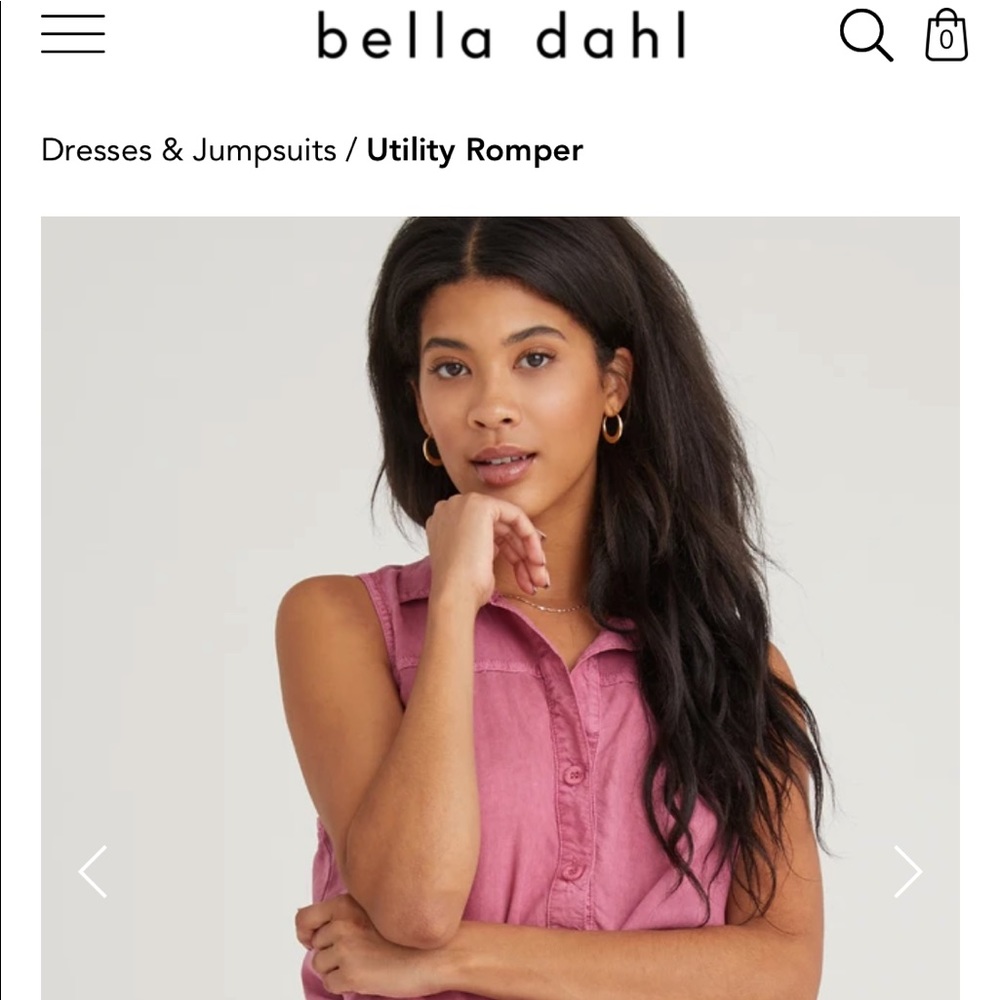 Bella Dahl Coral romper in great condition
